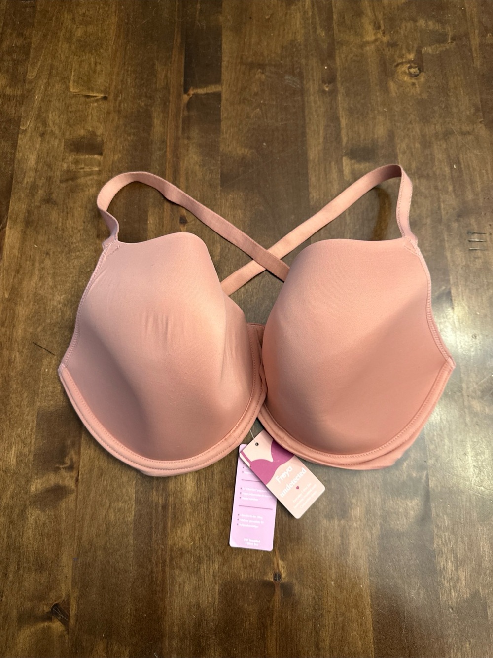 Freya T Shirt Bra Pink Size 32J Undetected Comfy Supportive Underwire New